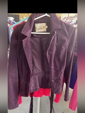 Brand Violet Velvet Blazer Jacket